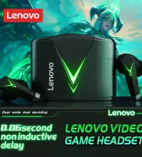Lenovo LP6 GM5 black Gaming Earphone.