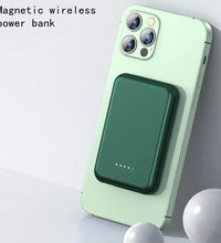 Mini Portable Wireless Power bank . Magnetic charger 5000 mah