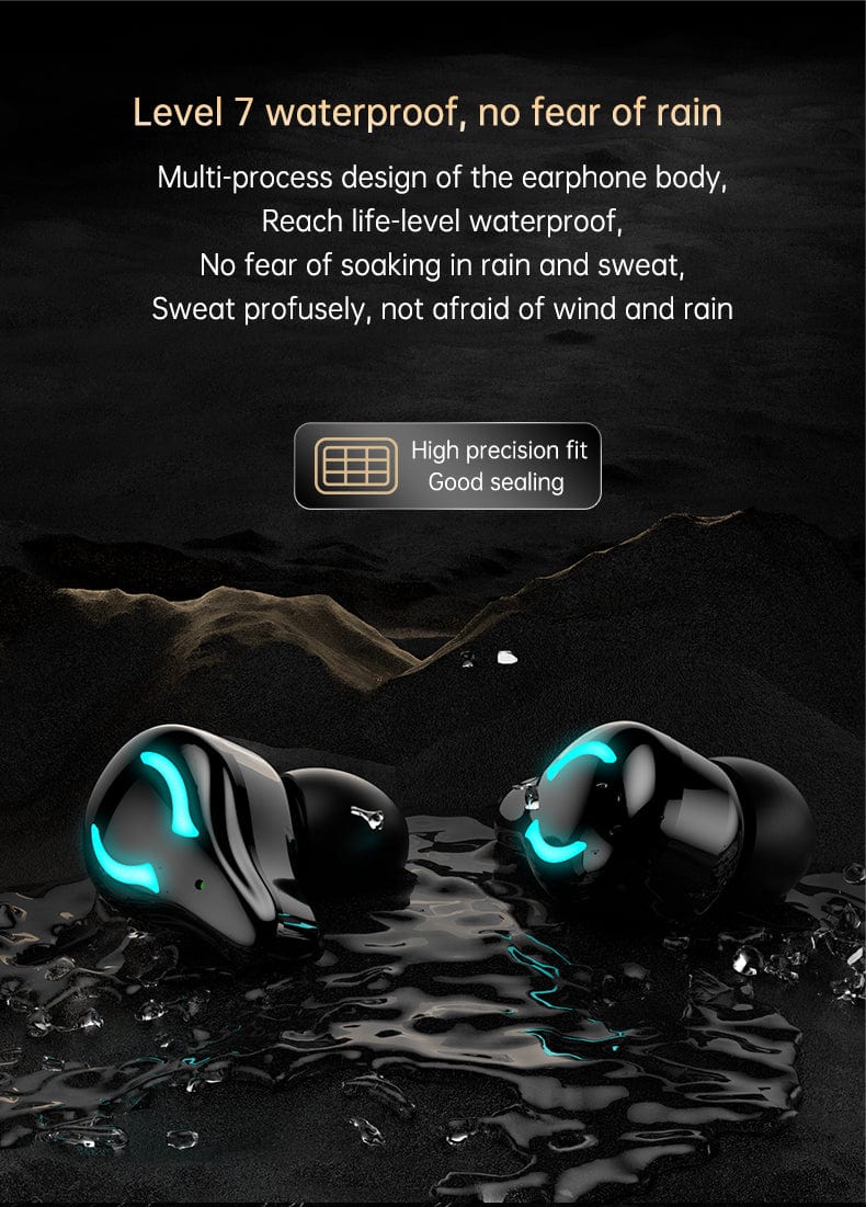 X1 Earbuds Gaming Earphone TWS 5.1 LED Display Stereo Touch Control Wireless Waterproof Sport Earbuds X1 New Headphone