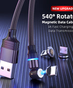 Magnetic 540 degree Charger Phone Cord